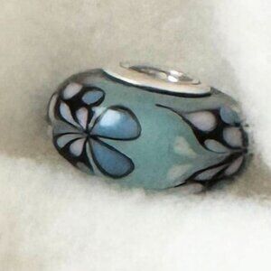 Pandora Blue Butterfly Kisses Glass Bead Murano ONLY 4 LEFT